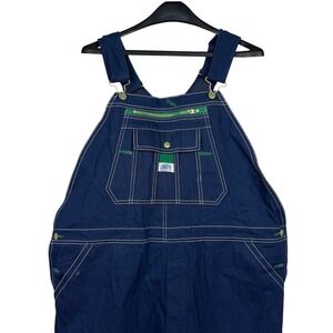 NEW Liberty Bib Overalls Mens 42x32 Blue Denim Original Fit Workwear 18006DB9